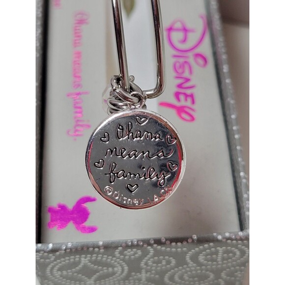 Disney Unwiritten Ohana Means Family Floating Crystal Flower Adjustable Bracelet - Picture 4 of 6